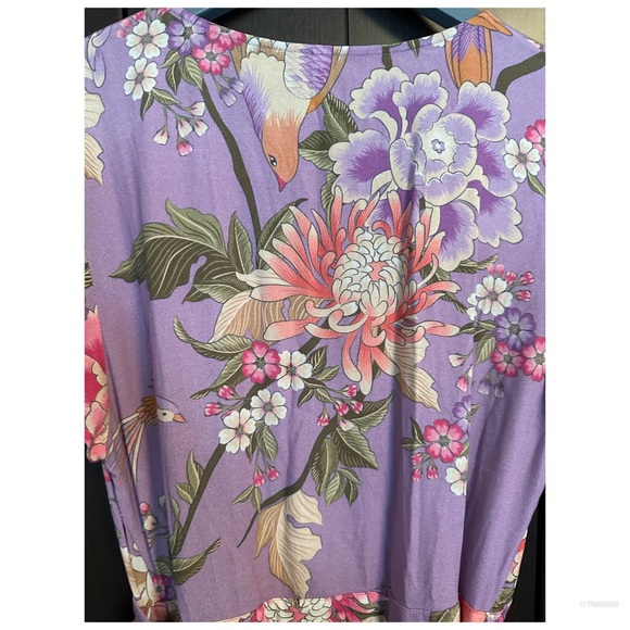 Spell Blue Skies Wrap Maxi Dress Size XS - Picture 8 of 16